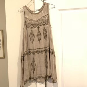 Free People Beaded Tunic Dress